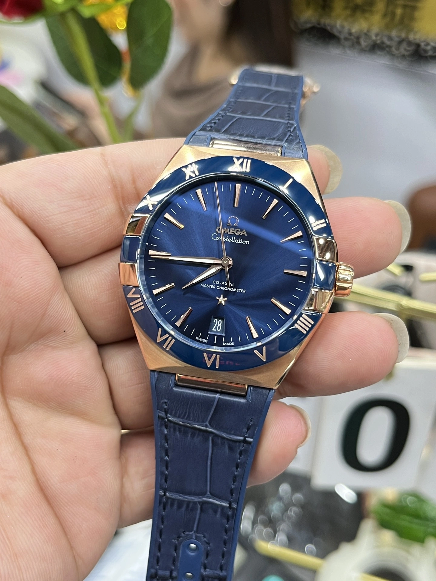 FreshLook CBD Factory Omega Constellation 41mm 18K Sedna Gold Blue Ceramic Bezel (131.63.41.21.03.001) 1:1 Super Clone – DD8900 Movement 311